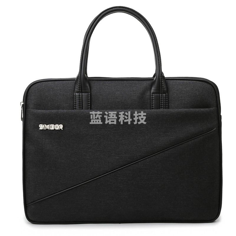 斯莫尔 SL-1717 黑色商务休闲公文包 手提包