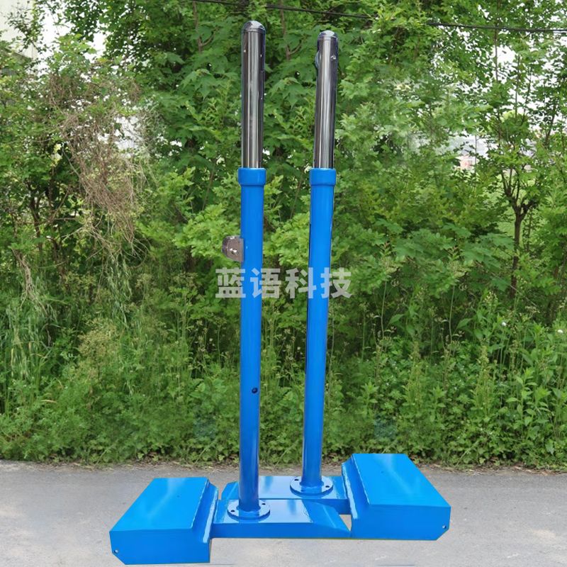 益动未来铸铁排球柱标准户外移动式排球网架升降网柱（含网）政府采购