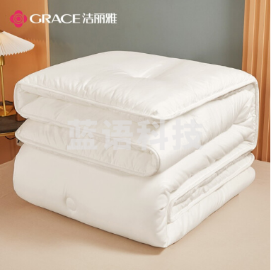洁丽雅（Grace） 被子酒店抑菌被芯春秋冬双人加厚被芯棉被盖被褥150*200cm白5斤