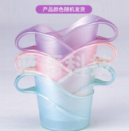 茶花 杯架一次性纸杯托 茶托家用办公杯座开水隔热盒杯套 塑料杯托杯子架 6支装 1427