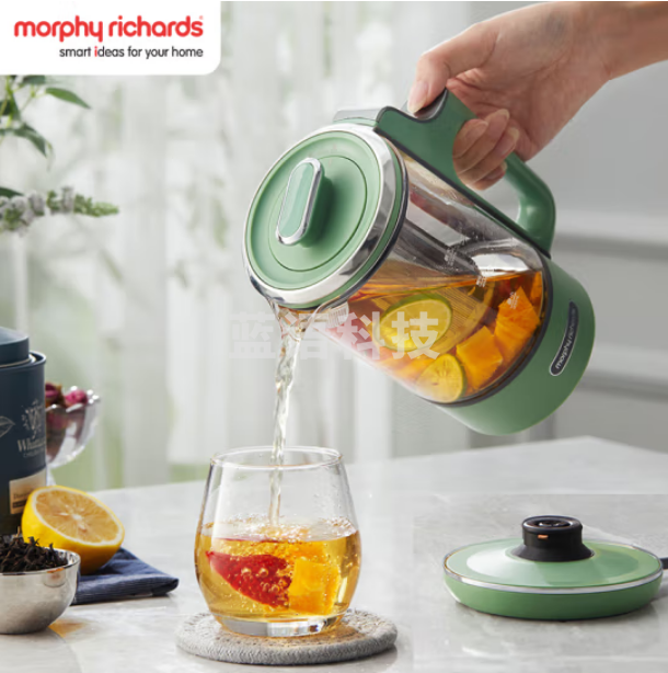 摩飞电器(Morphyrichards)分体便携式迷你煮茶器 烧水壶0.6L MR6085 绿