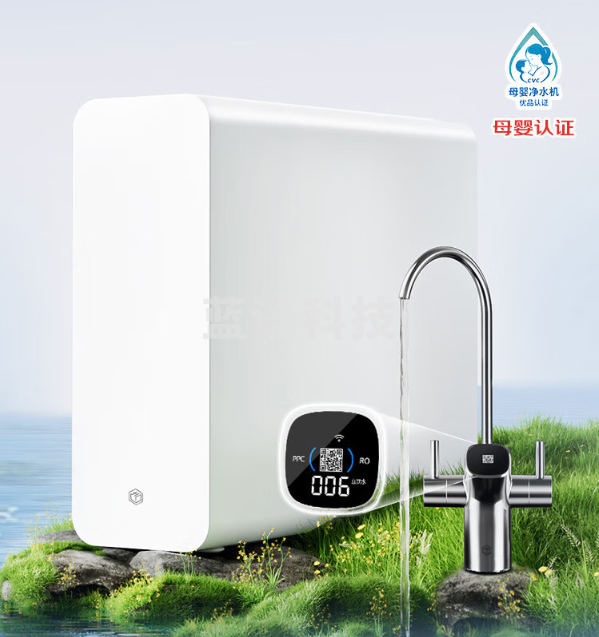 京东京造净水器家用净水机灵犀1000GPro2.0新鲜无陈水6.5年长效RO反渗透母婴厨下直饮净水器水机一体过滤器
