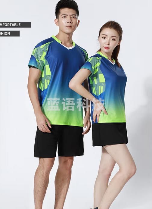 新款速干乒乓球服羽毛球服套装