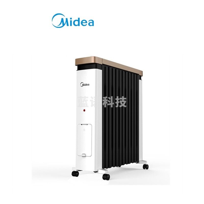 美的取暖器 NY2212-18C 油汀电暖取暖器加湿盒烤火炉办公室卧室加宽暖气片电暖器儿童防烫