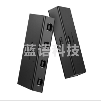 绿联 30346 四进一出 USB打印机共享器 黑色(单位：个)-CC34589