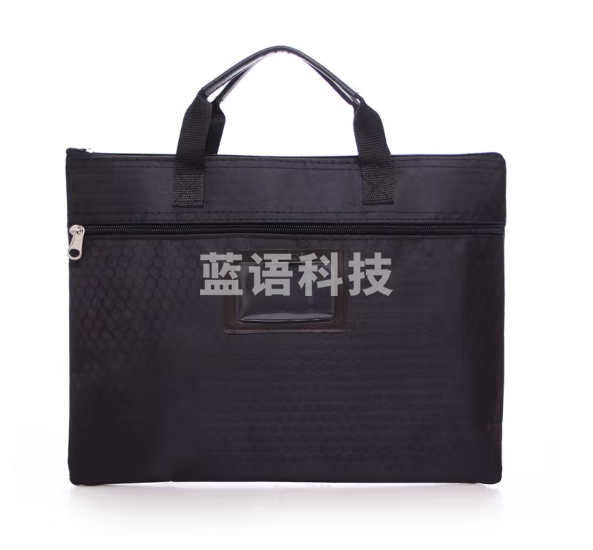 斯莫尔（SIMOER）313 黑色手提双层足球纹带前名片公文包商务加厚公文袋厂家定制可印刷请联系客服