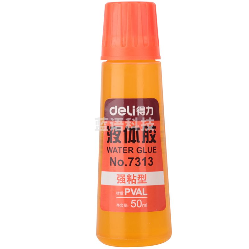 得力(deli)液体胶水 强粘性手工胶水 办公用品 7313黄