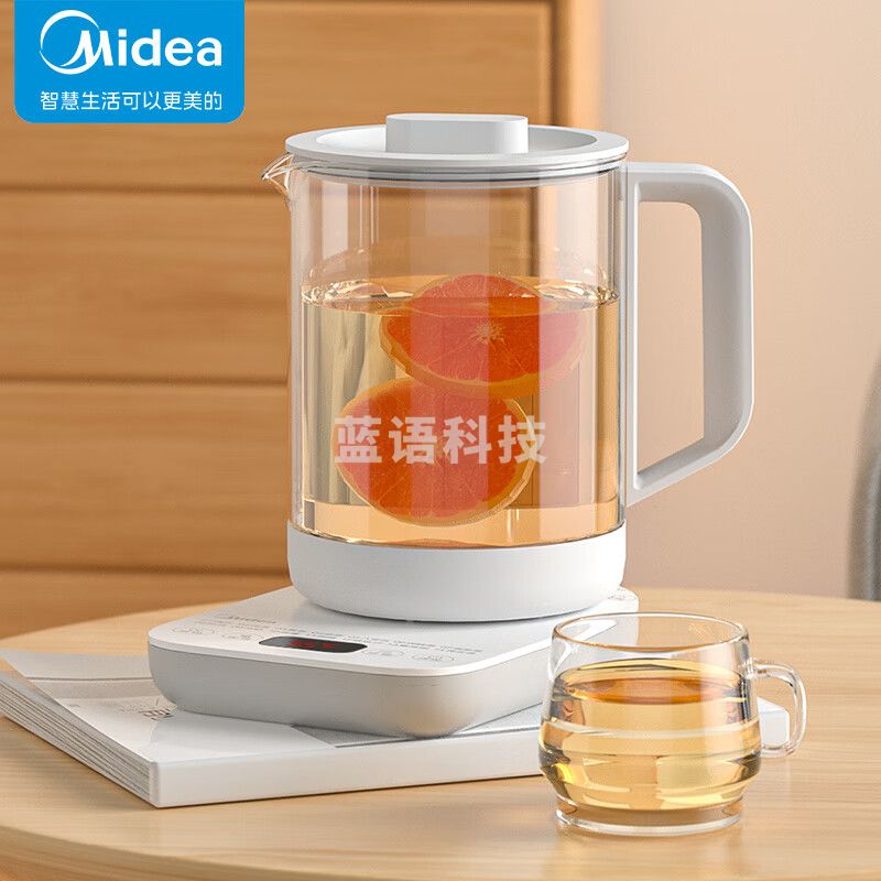 美的（Midea）养生壶 煮茶器 煮茶壶 电水壶烧水壶电热水壶花茶壶1.2L办公室养生壶MK-YS15E107