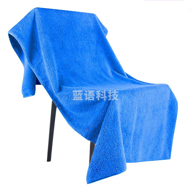 洗车毛巾擦车布擦车毛巾超细纤维吸水毛巾清洁抹玻璃蓝色 60*160cm 1条装