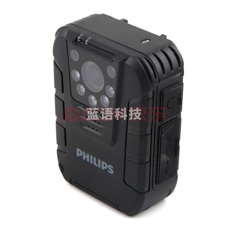 飞利浦（PHILIPS）VTR8100 执法取证 便携音视频 执法记录仪 1080P高清红外夜视摄像机 拍照 一体机64G