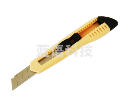 得力(deli)大号通用办公家具美工刀/裁纸刀 手动锁定 颜色随机 办公用品 2003