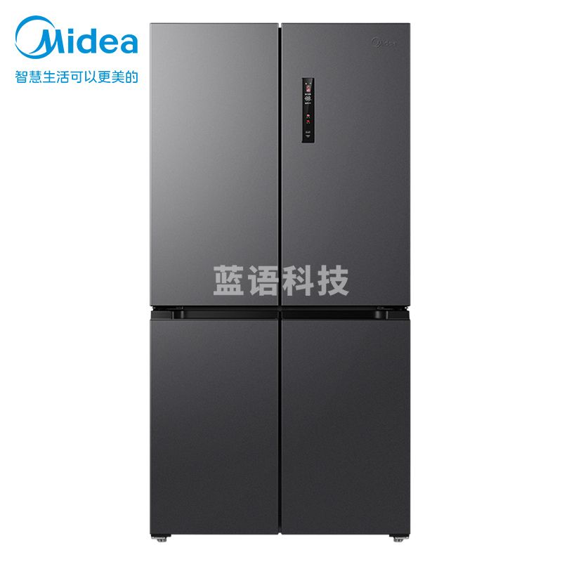 美的(Midea)MR-666WSPZE 一级能效双变频 十字双开门家用智能冷藏冷冻电冰箱 风冷无霜 超大容量