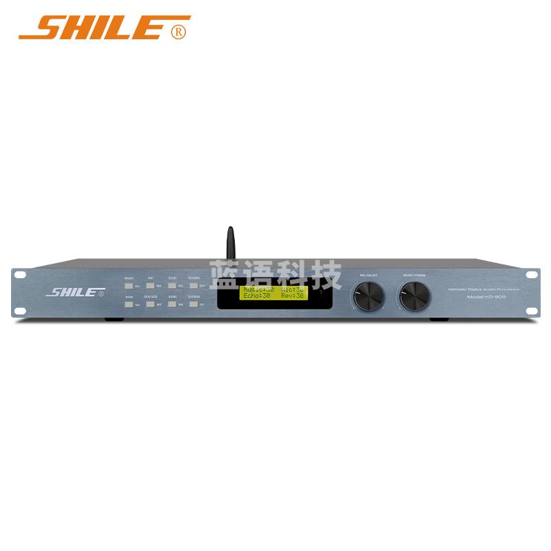 狮乐（SHILE）YD-909 专业卡拉OK混响器 前级效果器 家用KTV混响器防啸叫音频处理光纤蓝牙