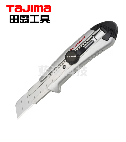 田岛（TaJIma）铝合金中号旋钮锁美工刀AC501B 1101-0344