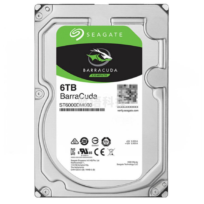 希捷ST6000DM003 6TB 256MB 5400RPM 机械硬盘 SATA接口