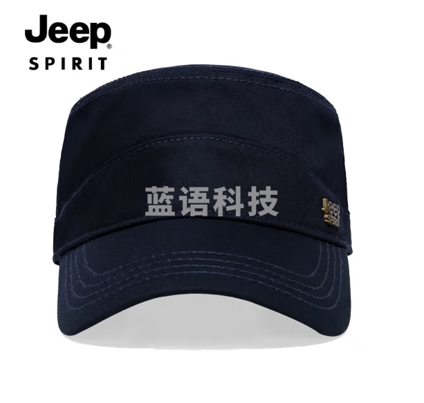 吉普（JEEP）帽子男士平顶帽四季款鸭舌帽中老年户外休闲百搭棒球帽A0370 深蓝