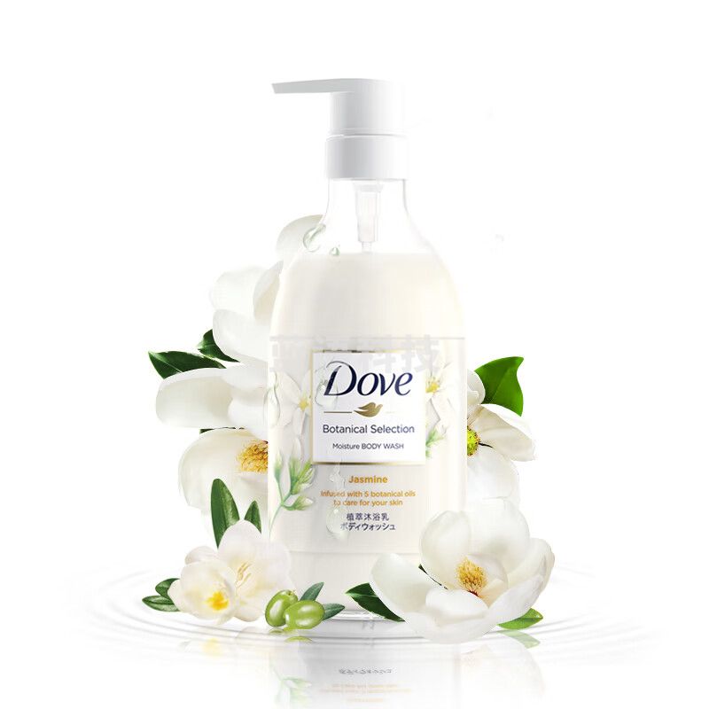 多芬(Dove)茉莉植萃甄选滋养沐浴乳500G 滋养呵护干燥肌肤 持久留香润肤