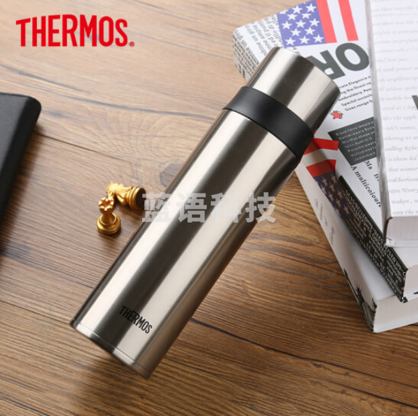 膳魔师(THERMOS)FFM-500 SBK 不锈钢色不锈钢保温杯壶 大容量车载防漏旋盖两用杯500ml