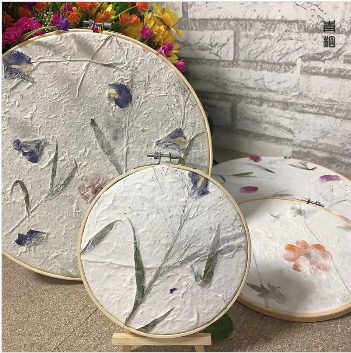 花草纸绣绷框 4个装 gxb000001301