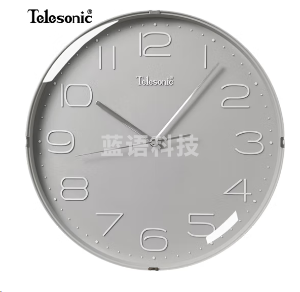 天王星Q0731-5挂钟 日式简约挂钟石英钟 灰色30.5cm