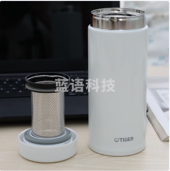 虎牌(TIGER)不锈钢保温杯便携办公泡茶杯带茶滤网MCA-T48C-T36C 480ml 奶白色