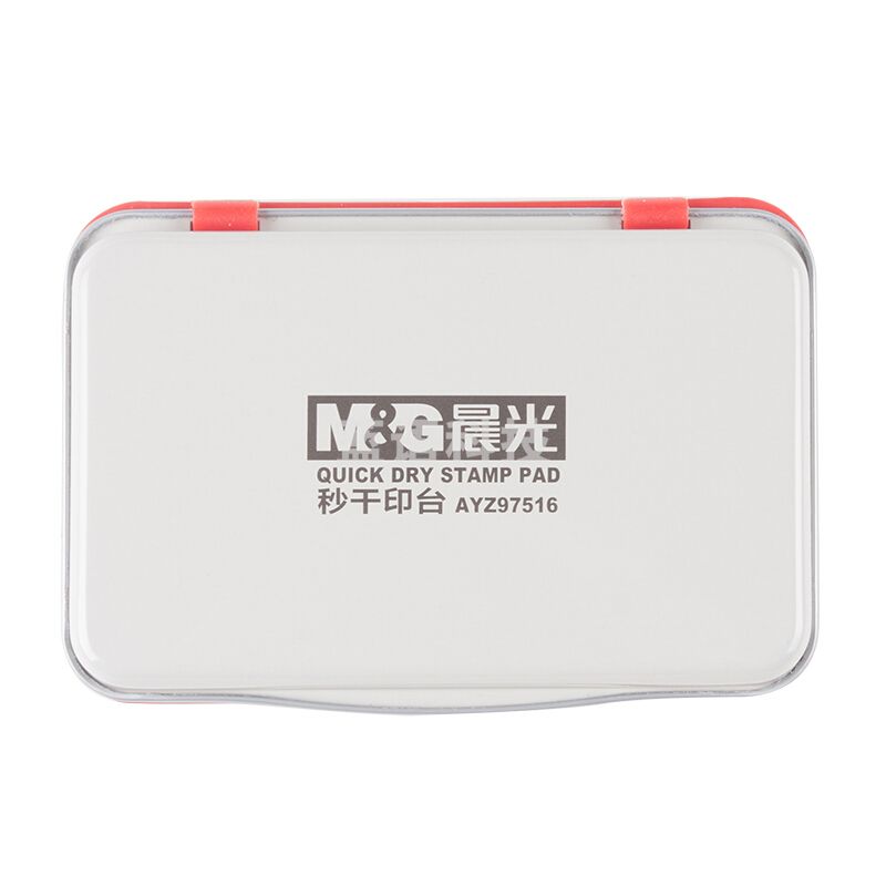 晨光/M&G AYZ97516 文具  印台  长方形 红色 1个