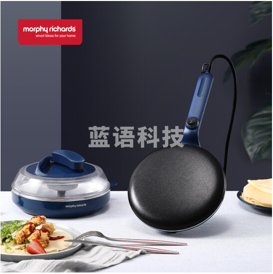 摩飞电器（Morphyrichards）MR1266 家用早餐机多功能迷你薄饼机