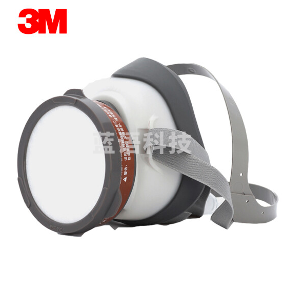 3M  1201喷漆组合  防毒面具组合。包含(1200半面罩1只,3001CN滤毒盒1只,385CN滤棉盖1只,3N11CN滤棉2片)