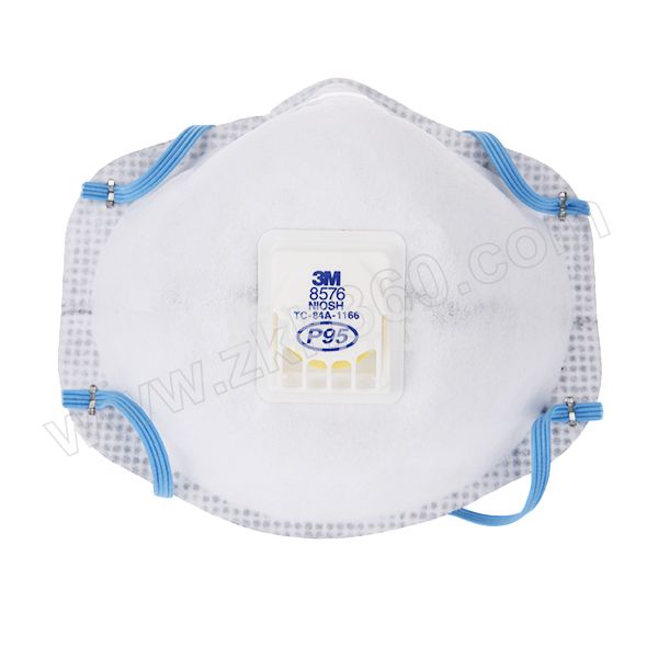 3M 8576 P95 罩杯型酸性气体异味及防颗粒物口罩 头戴式 带阀 1盒 销售单位：盒