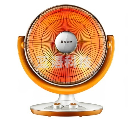 艾美特 HF12081T-W 暗光不刺眼摇头台式远红外电热扇取暖器