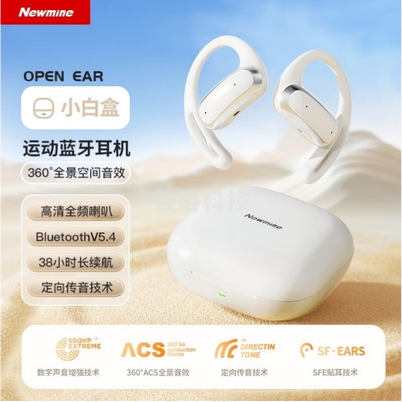 纽曼LY55无线蓝牙耳机挂耳式 骨传导概念开放式真无线不漏音