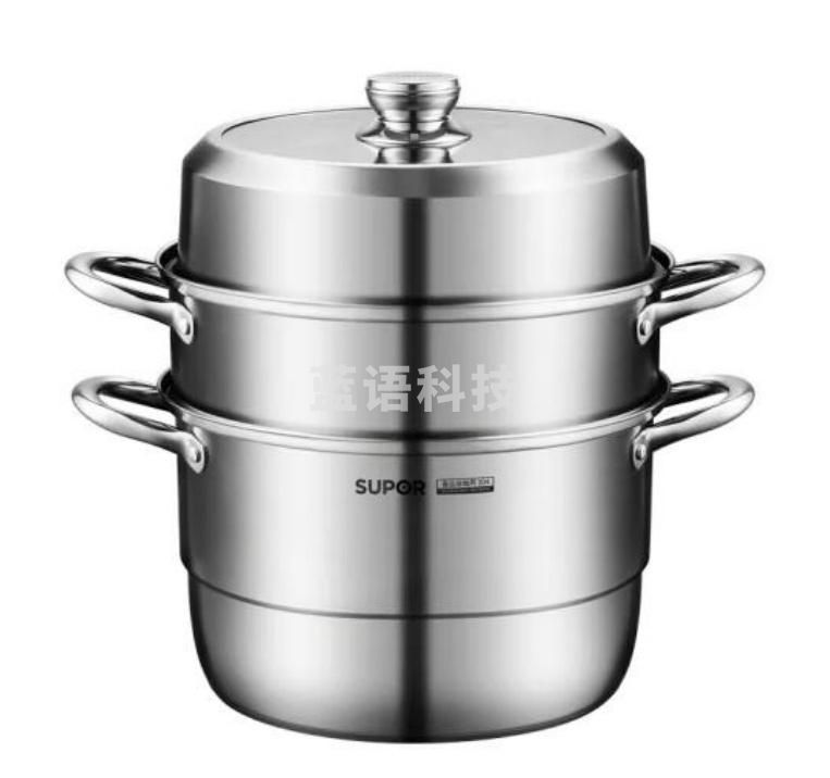 苏泊尔EZ26YAS01蒸锅 304不锈钢三层复底26cm 通用型