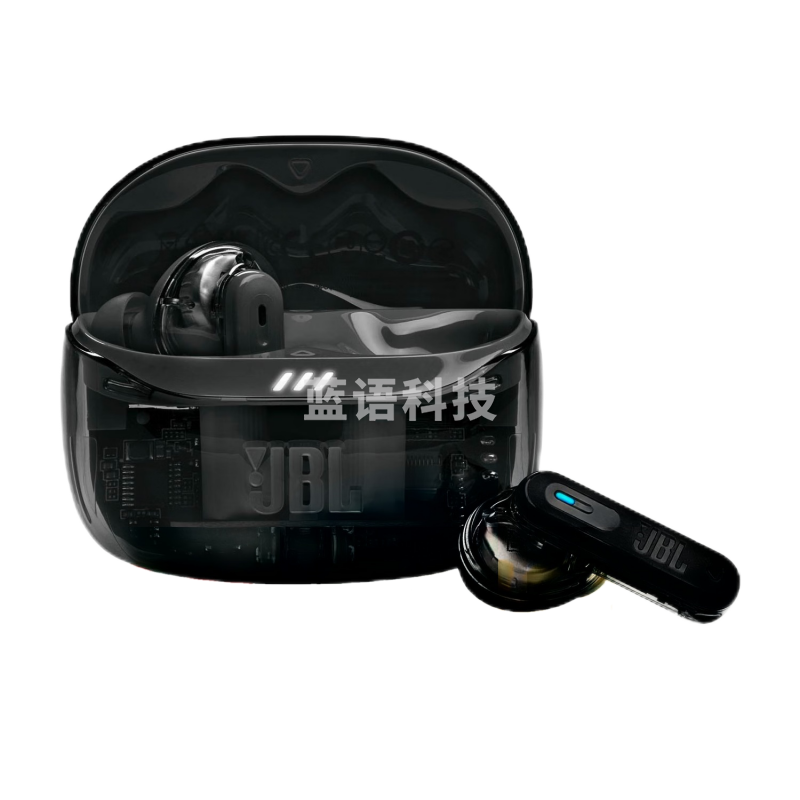 JBL TUNE BEAM 2 琉璃荚2代真无线蓝牙耳机 主动降噪运动防汗 水晶黑