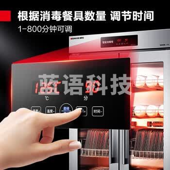 德玛仕（DEMASHI）商用消毒柜热风循环立式高温双开门单位食堂餐厅用可调温调时不锈钢消毒碗柜XDR600-A1