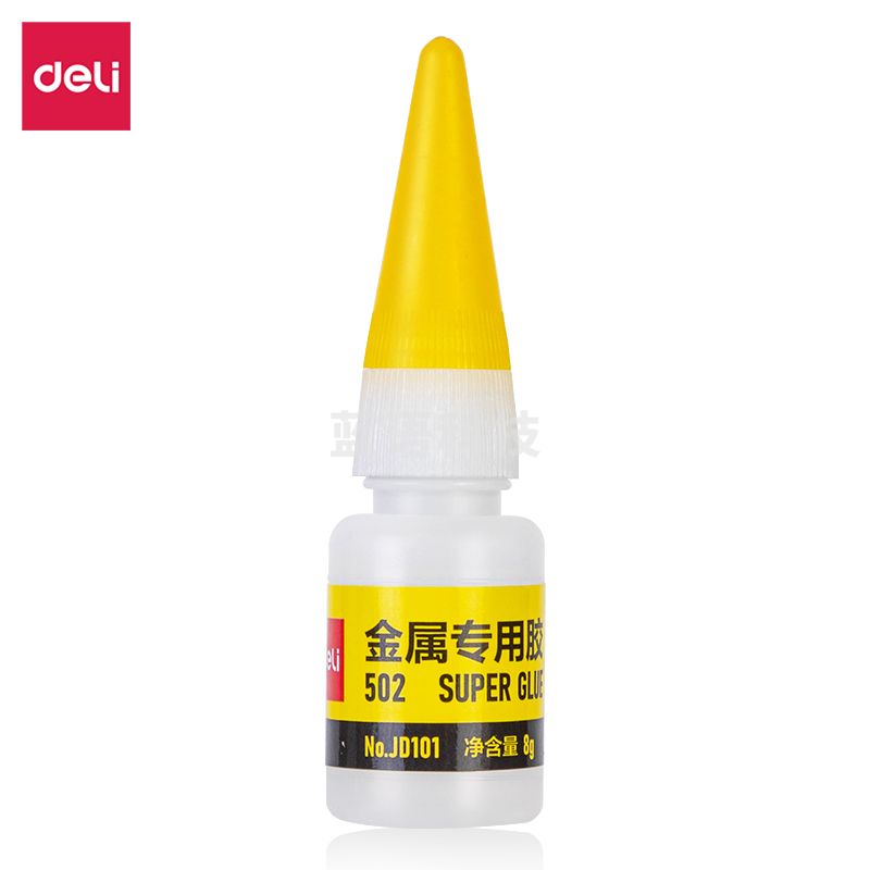 得力JD101金属专用胶 透明 8g/瓶(瓶)