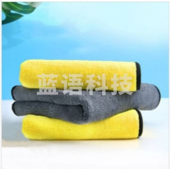 毛巾抹布 洗车厨房毛巾 双层无痕吸水抹布 30*30