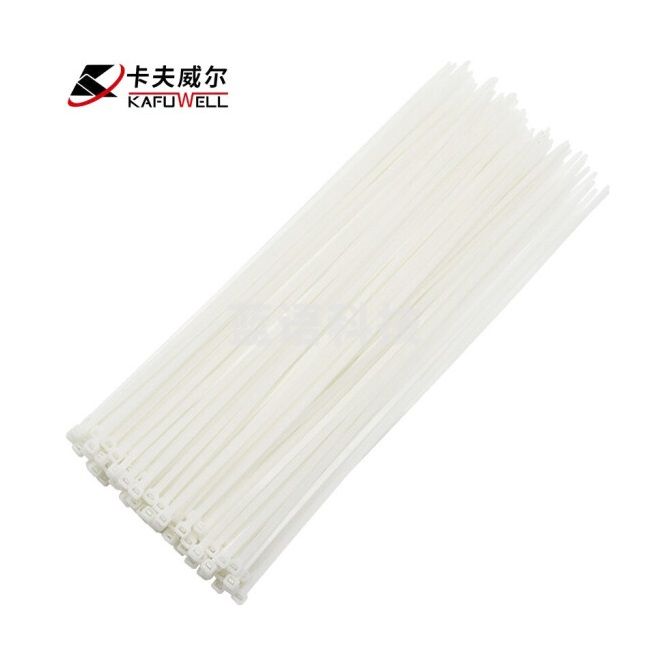 卡夫威尔 自锁式尼龙扎带大号工业级绑带 5.0*350mm 白色 100支装 OT1019G