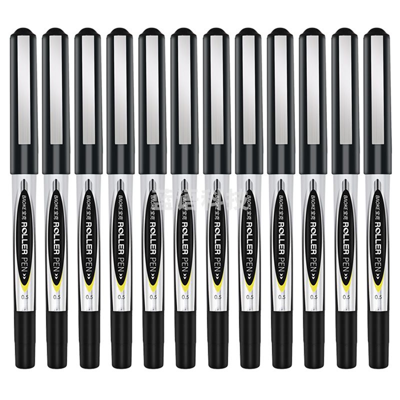 宝克 BK110 直液式子弹头中性笔 0.5mm 12支/盒 黑色 （单位：盒）