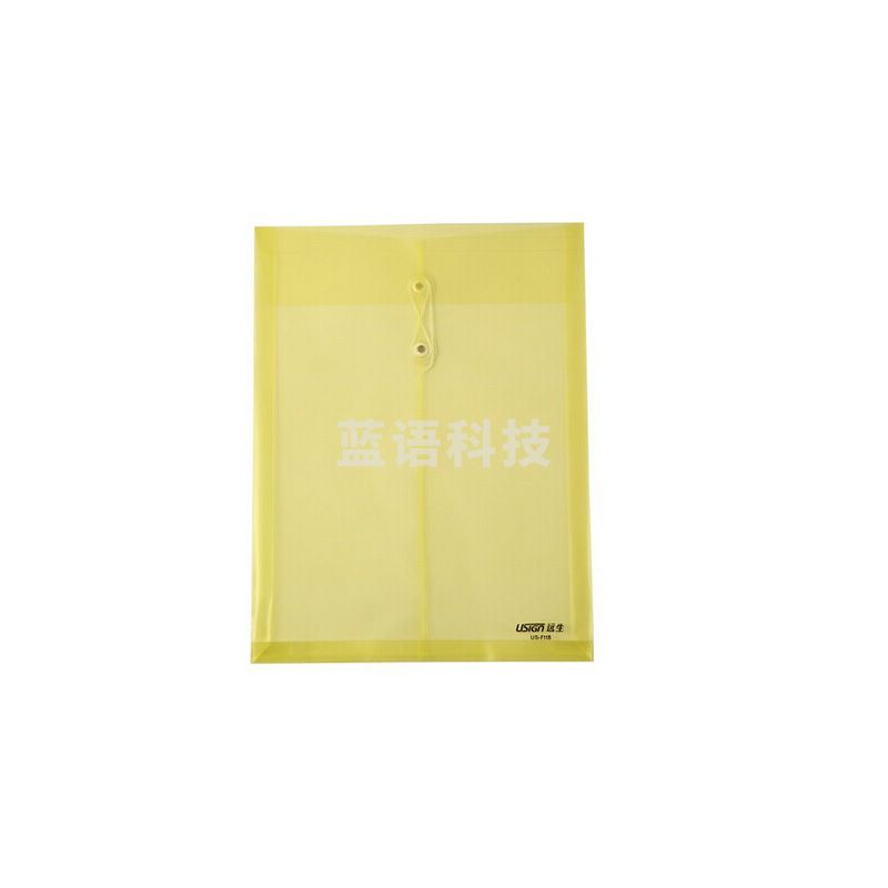 1100018827EA 远生 缠绳文件袋US-F118 黄（12个/包）