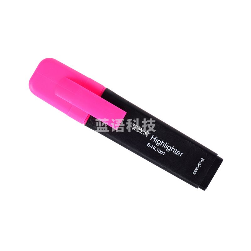 1100205747EA 史泰博 B-HL1001 荧光笔 1.5-5mm 粉色 12支/盒