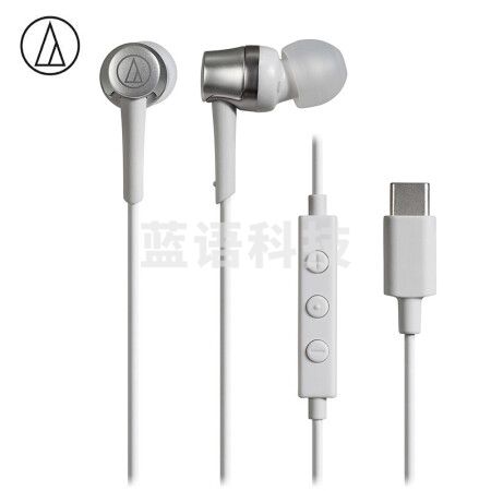 铁三角 Audio-technica ATH-CKD3C 有线耳机 通用华为小米手机 Type-C接口 白色