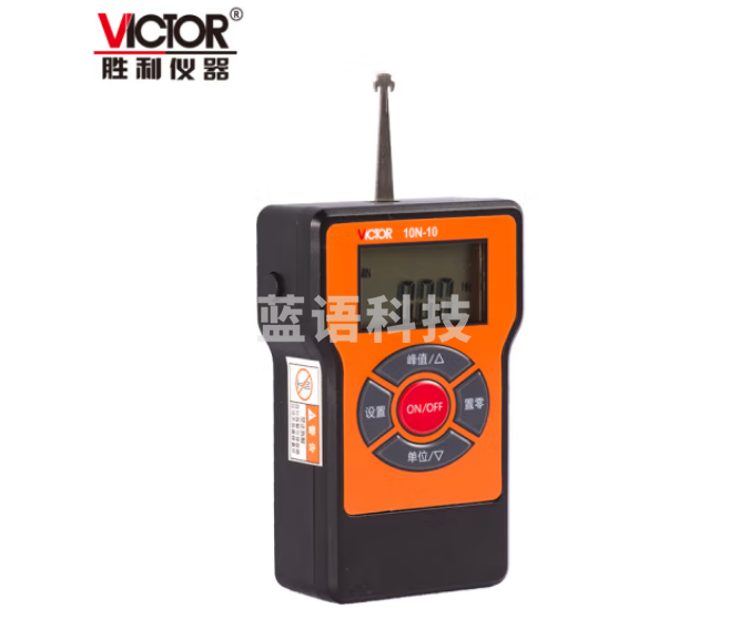 胜利仪器（VICTOR）数显推拉力计 拉压测力计拉力测试仪 VC 10N-10J尖头