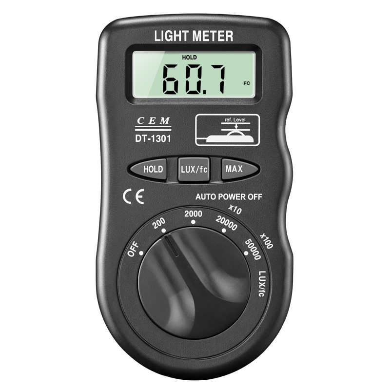 华盛昌(CEM)光照度计DT-1301专业高精度光度计 测光仪 亮度仪 高分辨率照度计