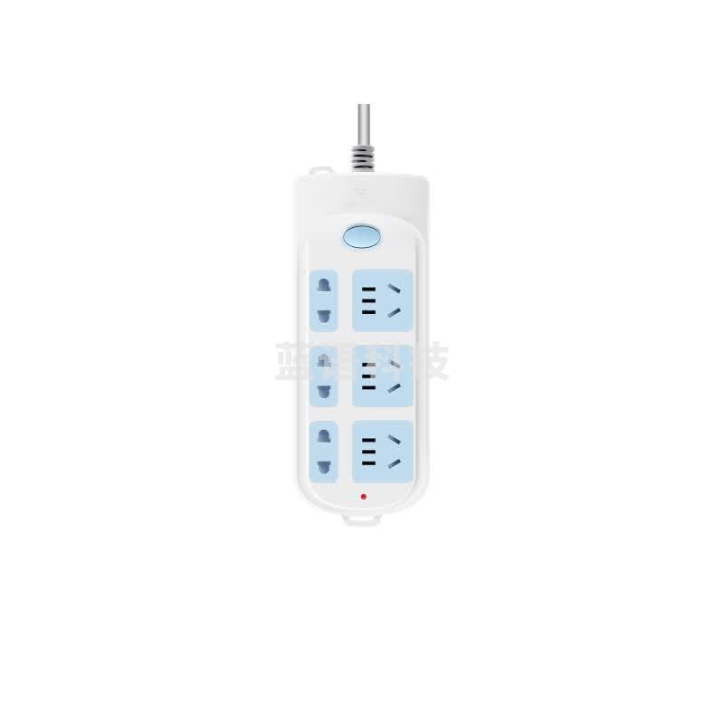 公牛 GN-609 单控六联插座 10米 原色