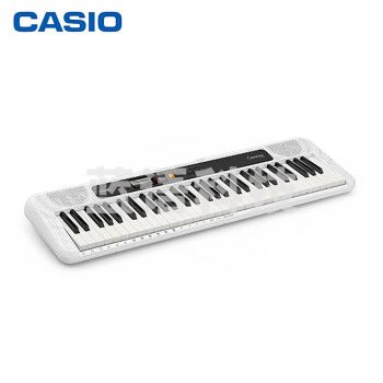卡西欧（CASIO）电子琴 CT-S200WE白色 时尚便携学习61键电子琴