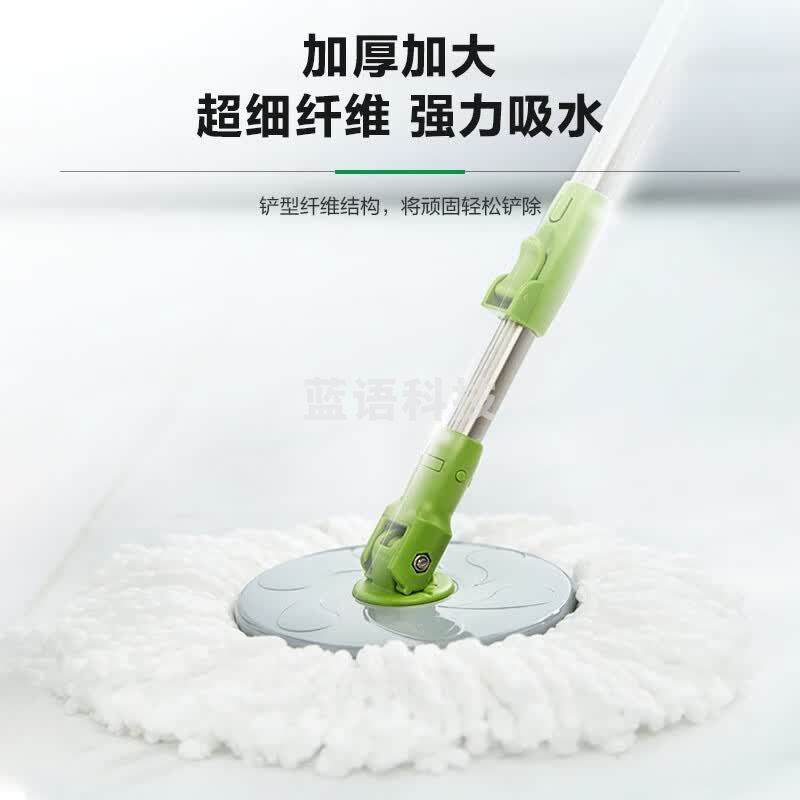 3M【快速清洁】T1旋转拖把 家用免手洗瓷砖木地板拖把手压省力cbg