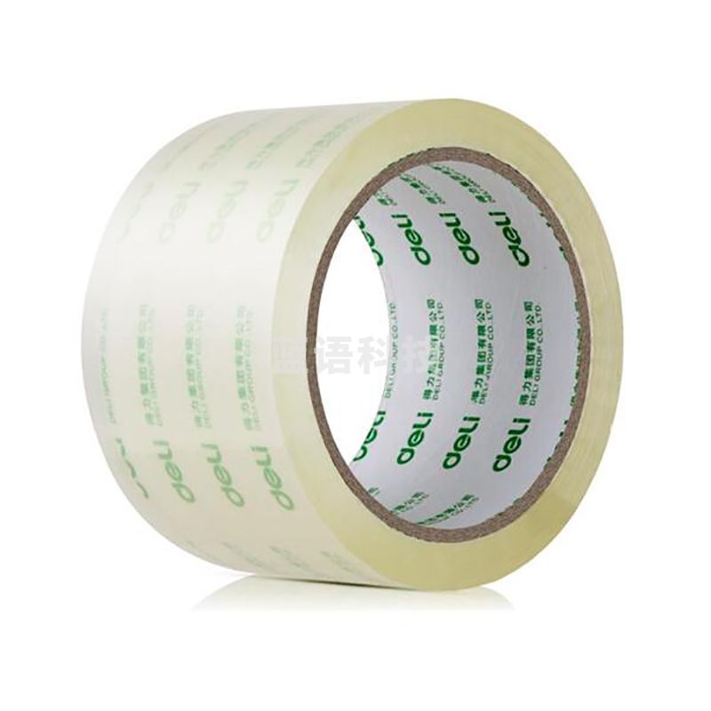 得力 30325 透明封箱胶带 60mm*100y/卷 (计价单位：卷) (6卷/筒)整筒起订