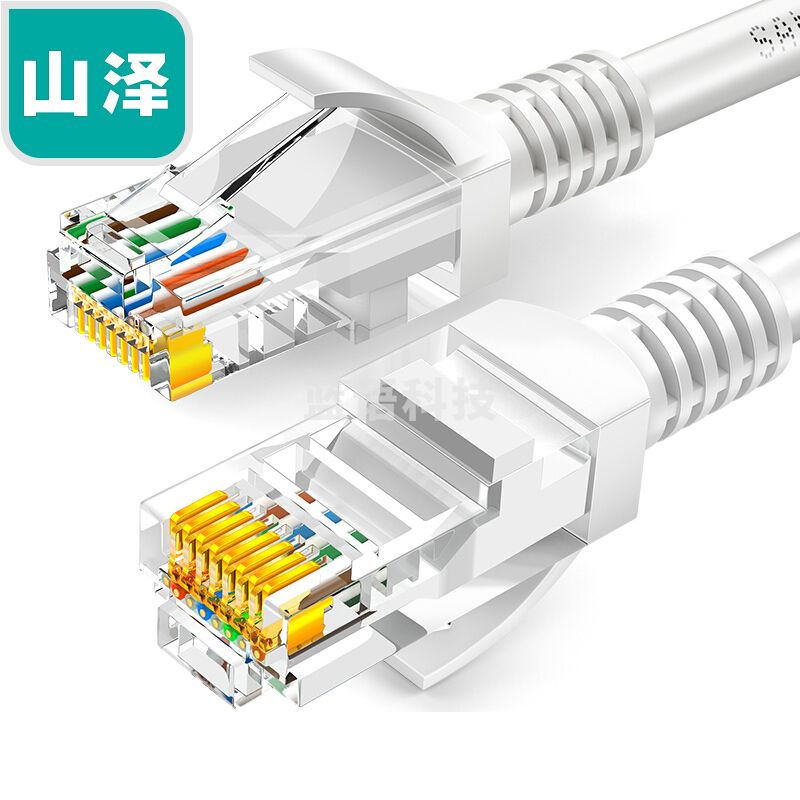 山泽（SAMZHE）ZW-005高速超五类网线0.5米（贝吉色）