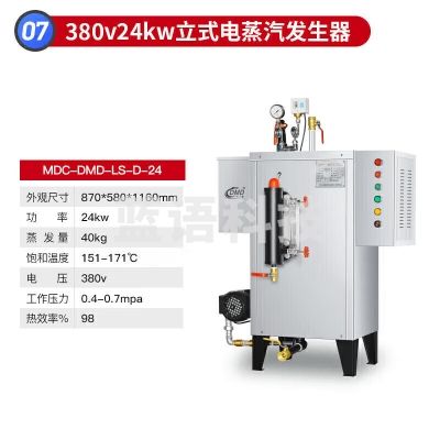 麦大厨 MDC-DMD-LS-D-24 立式电蒸汽发生器商用蒸汽机电热节能自动蒸馒头天然气蒸汽锅炉