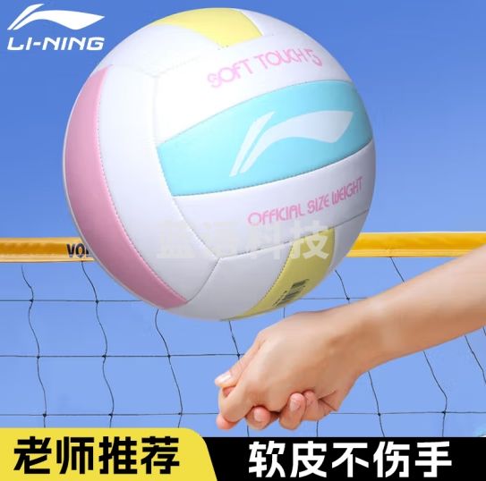 李宁排球中考专用标准比赛训练5号成人青少年儿童初中小学软硬排五号